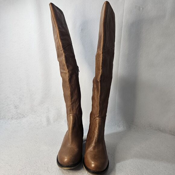 STEVE MADDEN Over The Knee Brown Flat Boots Sz 10 M Riding - Picture 5 of 11